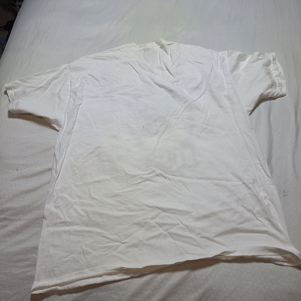 Vintage 90s Luna Caffe T Shirt XXL Hanes Heavyweight USA Single Stitch White Gra - Picture 7 of 11